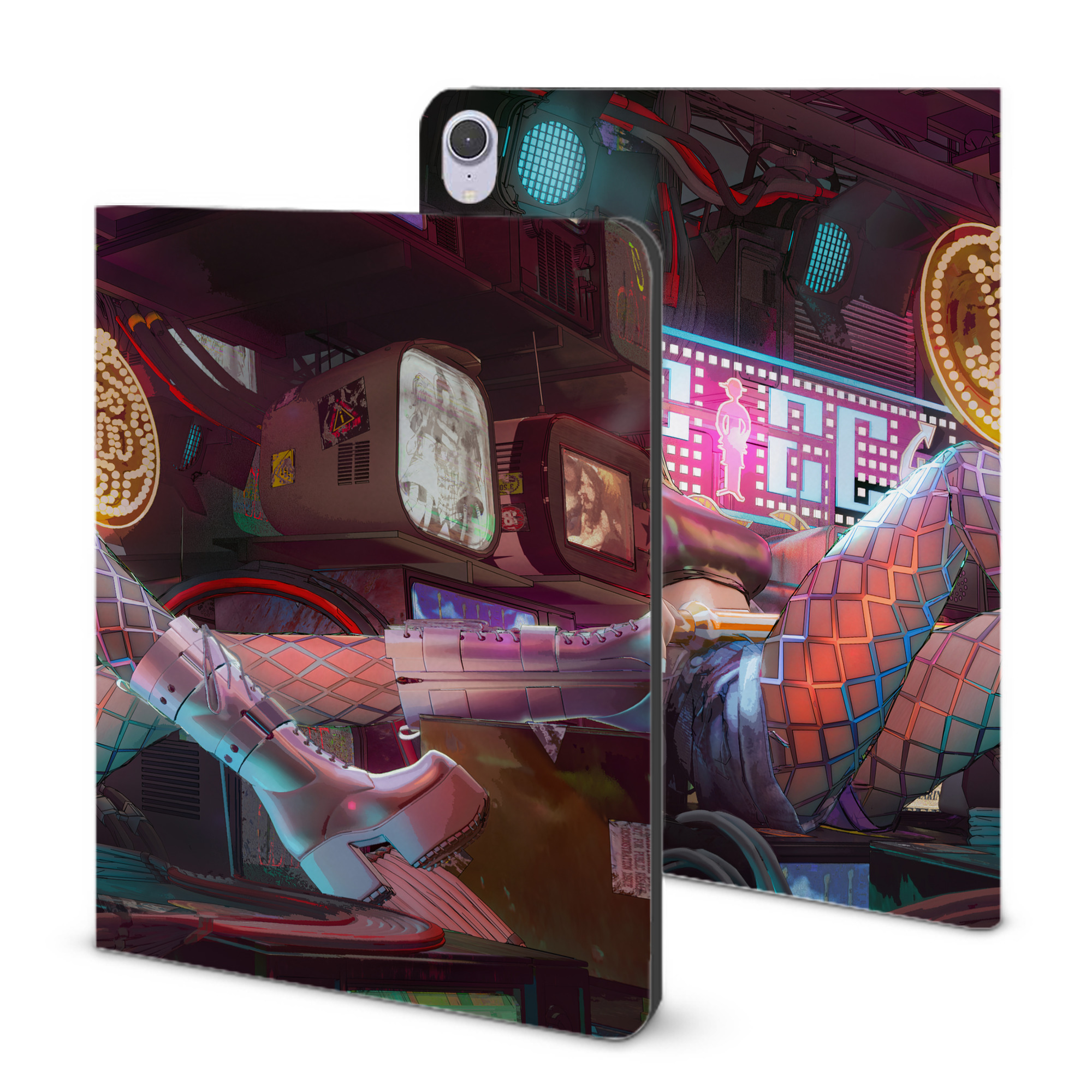 （画像用） ワンピース ONE PIECE IPad ケース ブック型 PUレザー TPU 耐衝撃 軽量 薄型 ペン収納なし 全面保護 IPad 各モデル対応